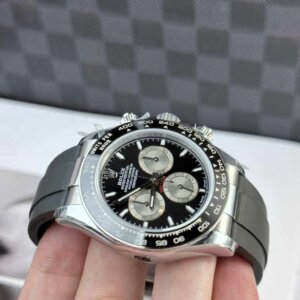 Superclone Rolex Daytona 40 mm met zwarte wijzerplaat 126519LN