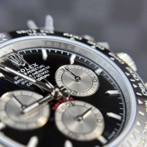 Superclone Rolex Daytona 40 mm met zwarte wijzerplaat 126519LN