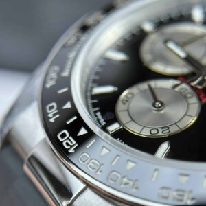Superclone Rolex Daytona 40 mm met zwarte wijzerplaat 126519LN