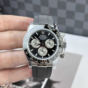 Superclone Rolex Daytona 40 mm met zwarte wijzerplaat 126519LN