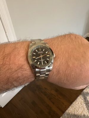 Replica Rolex Milgauss 40mm White Dial 116400 photo review