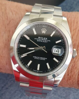 Replica Rolex Datejust 28mm Black Dial 69160 photo review