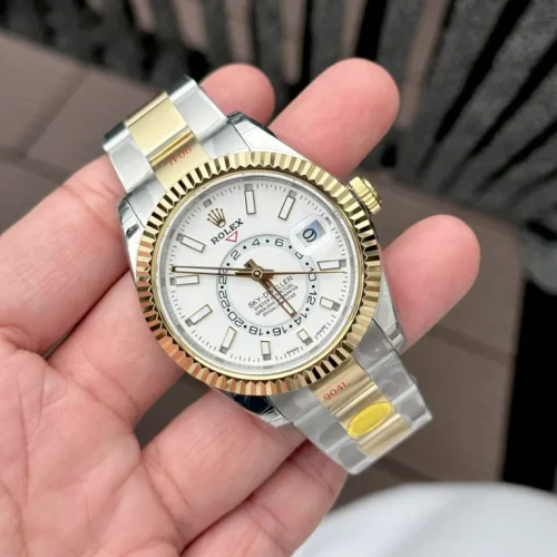 Superclone Rolex Sky-Dweller 42 mm Intense white Dial 336933 Oyster photo review