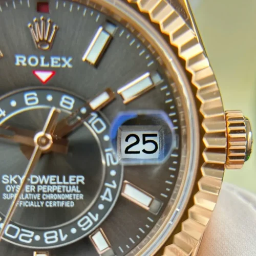 Superclone Rolex Sky-Dweller 42 mm Slate Dial 336235 photo review