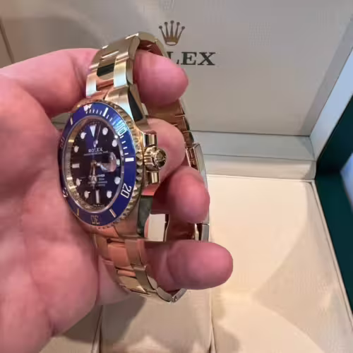 Replica Rolex Submariner 40mm Blue Dial 116619LB “Smurf” photo review