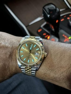 Replica Rolex Datejust II 41mm Champagne Dial 126333 photo review