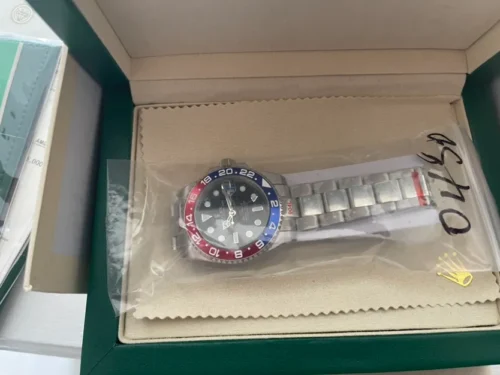 Replica Rolex GMT-Master II 40mm Black Dial 16710 “Coke” photo review