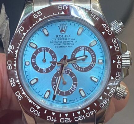 Superclone Rolex Daytona 40 mm Ice blue Dial 116506 “Platona” photo review