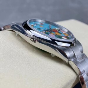 Superclone Rolex Oyster Perpetual 41 mm Turquoise Dial 124300