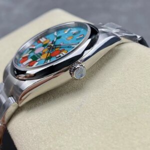 Superclone Rolex Oyster Perpetual 41 mm Turquoise Dial 124300