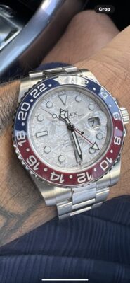 Replica Rolex GMT-Master II 40mm Meteorite Dial 126719BLRO “Superman” photo review
