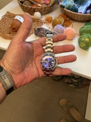Replica Rolex Submariner 40mm Blue Dial 116619LB “Smurf” photo review
