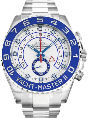 Replica Rolex Yacht-Master 44mm White Dial 116680 photo review