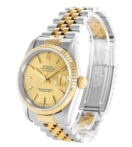 Replica Rolex Datejust 36mm Gold Dial 16233 photo review