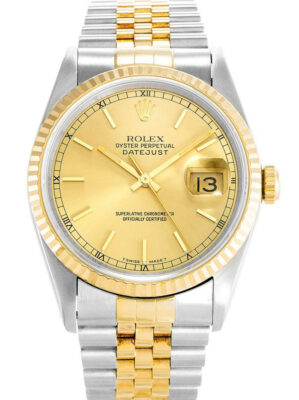 Replica Rolex Datejust 36mm Gold Dial 16233 photo review