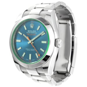 Superclone Rolex Milgauss 40mm met blauwe wijzerplaat 116400GV