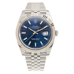 Rolex Datejust 41mm Blauwe Wijzerplaat 126334 Jubileum