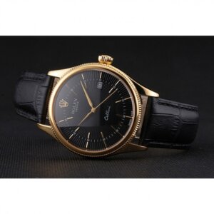 Superclone Rolex Cellini 38mm Black Dial REP016807