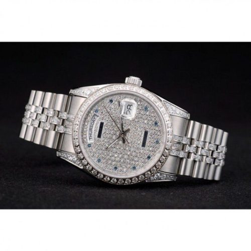 Replica Rolex Day-Date 36mm Diamond Dial 41985 photo review