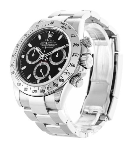 Replica Rolex Daytona 40mm Black Dial 116520 photo review