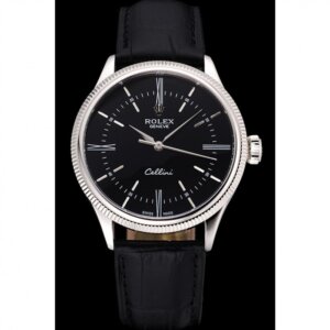 Superclone Rolex Cellini 39mm Zwarte Wijzerplaat 622654