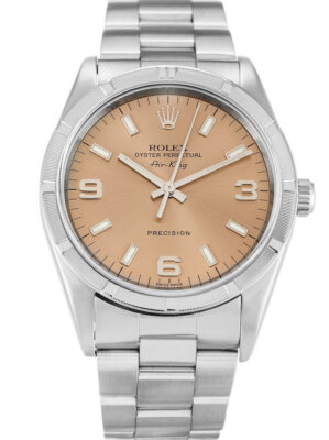 Replica Rolex Air-King 34mm Salmon Dial 14010M photo review