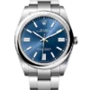 Rolex Oyster Perpetual 41 mm met blauwe wijzerplaat 124300