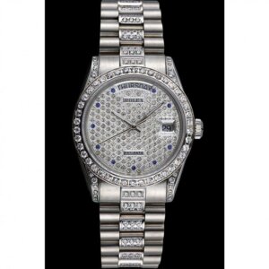 Superclone Rolex Day-Date 37mm met diamanten wijzerplaat 621612