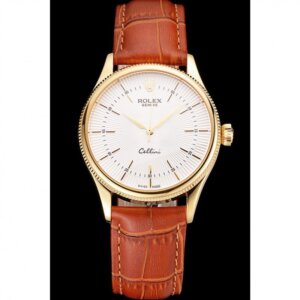 Superclone Rolex Cellini 38mm met witte wijzerplaat REP016793