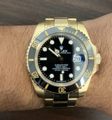 Replica Rolex Submariner 40mm Black Dial 116618LN photo review