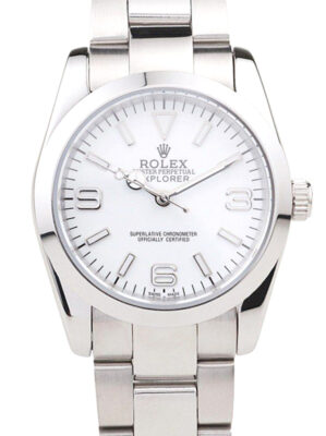 Replica Rolex Explorer 37mm Silver Dial 98086 photo review