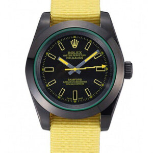 Rolex Milgauss 40mm Zwarte Wijzerplaat 621999