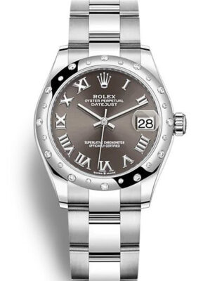 Replica Rolex Datejust 31mm Dark Grey Dial 278344RBR photo review