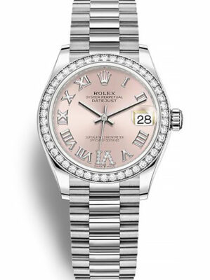 Replica Rolex Datejust 31mm Pink set with diamonds Dial 278384RBR photo review