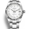 Rolex Datejust 31 mm mit weißem Zifferblatt 278274