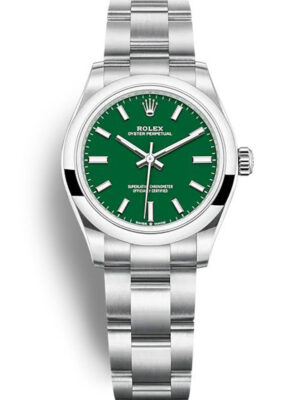 Replica Rolex Oyster Perpetual Lady 31mm Green Dial 277200 photo review