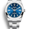Rolex Oyster Perpetual Lady 34 mm Cadran bleu 124200