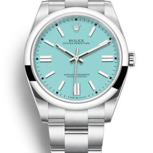 Rolex Oyster Perpetual 41 mm Tiffany Blue wijzerplaat 124300