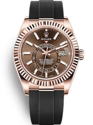 Replica Rolex Sky-Dweller 42mm Chocolate Dial 326235 photo review
