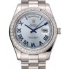 Superkloon Rolex Day-Date 40 mm blauwe wijzerplaat 1453962