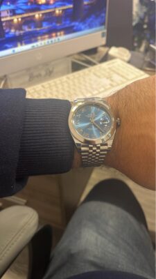 Replica Rolex Lady-Datejust 30mm Blue Dial 178240 photo review