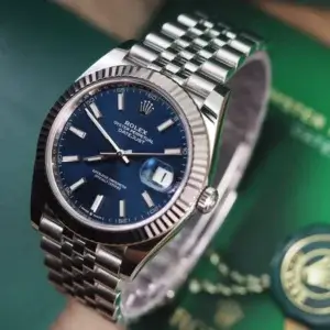Rolex Datejust 41mm Blauwe Wijzerplaat 126334 Jubileum