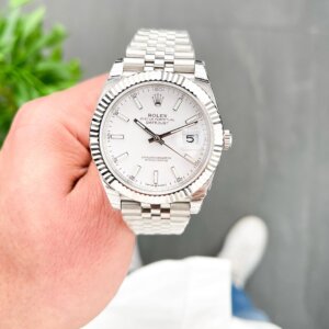 Rolex Datejust 41mm Witte Wijzerplaat 126334 Jubileum Flutted