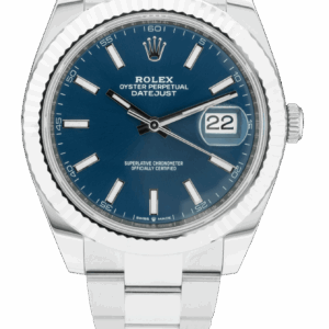 Rolex Datejust 41mm Blauwe Wijzerplaat 126334 Oyster