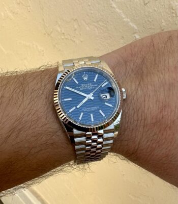 Replica Rolex Datejust 41mm Blue Dial 126334 Jubilee photo review
