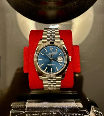 Replica Rolex Datejust 41mm Blue Dial 126334 Jubilee photo review