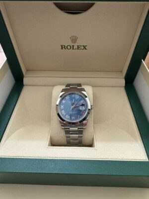 Replica Rolex Lady-Datejust 31mm Blue Dial 178240 photo review