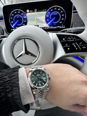 Replica Rolex Datejust 41mm Green Dial 126334 Jubilee photo review