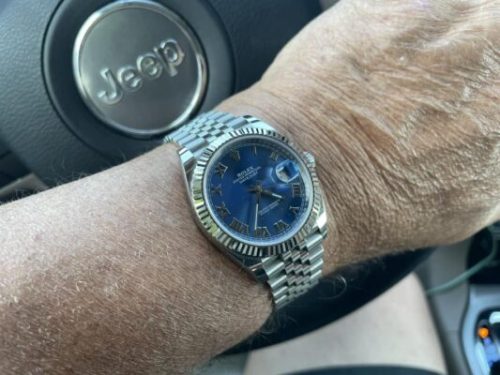 Replica Rolex Datejust 36mm Blue Dial 116234 photo review