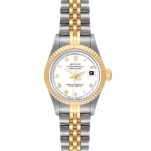 Rolex Lady-Datejust 26mm Witte Wijzerplaat 69173